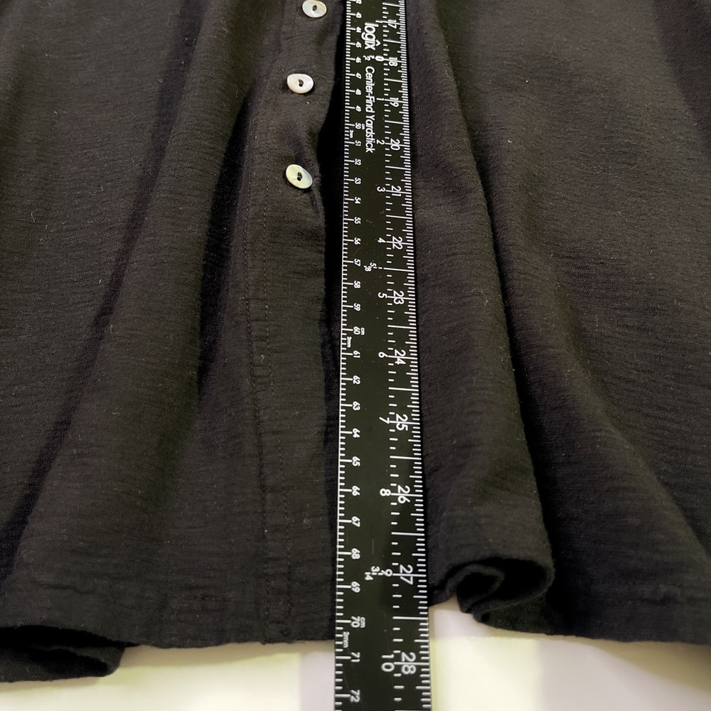 Cut loose Women’s Black button up ,long Sleeve tunic Size XS - Picture 6 of 7